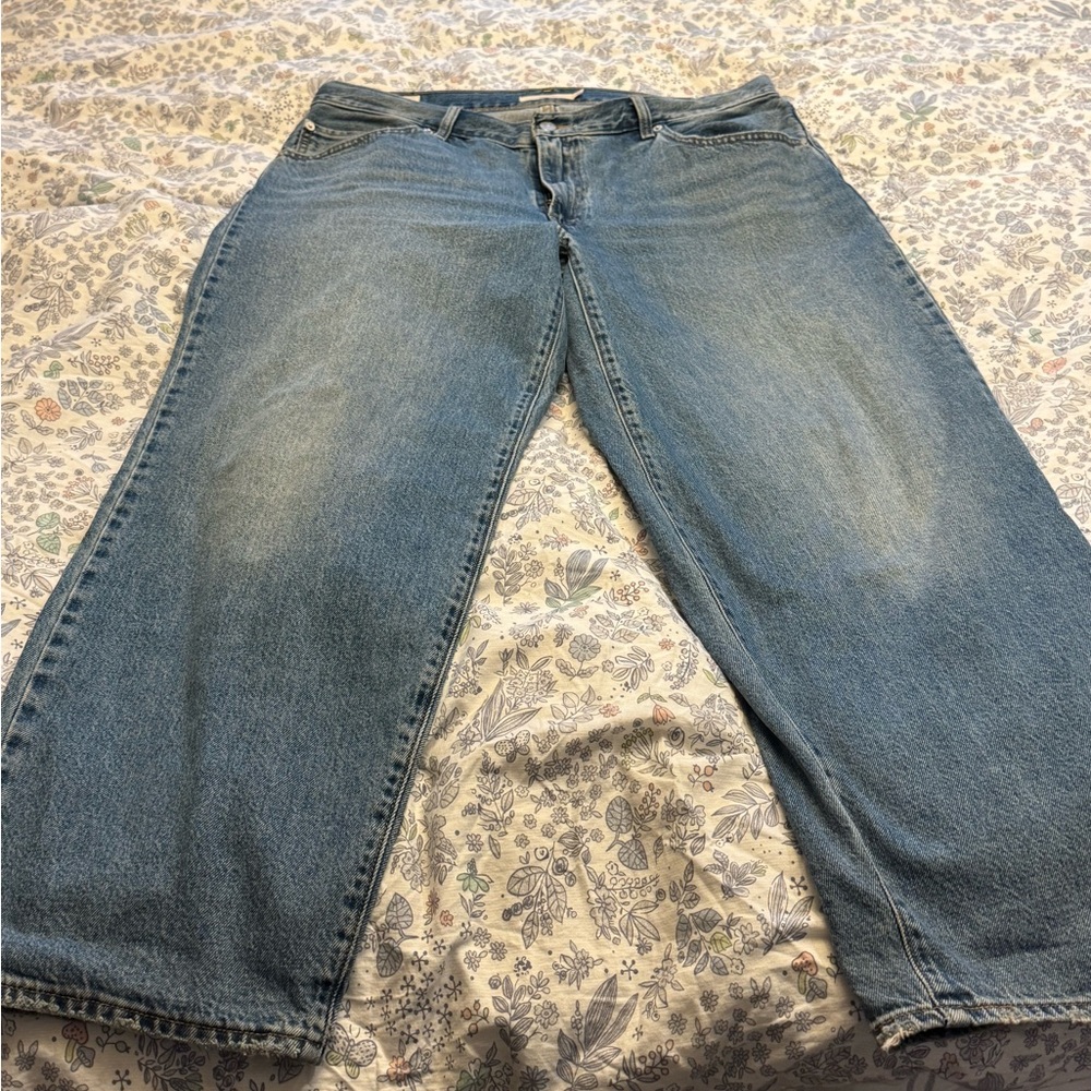 Levi's Women's Sky Blue Straight Leg Jeans - Picture 5 of 6
